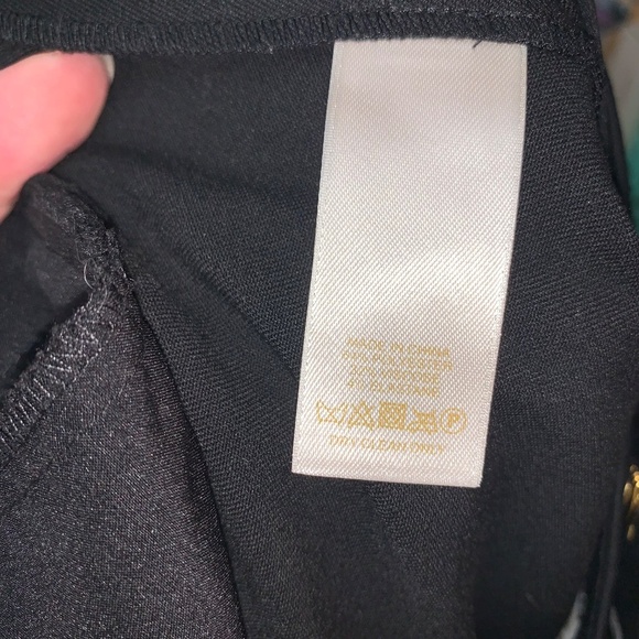 Kate Spade Black Cropped Wide Leg Trousers 8 - Picture 4 of 7